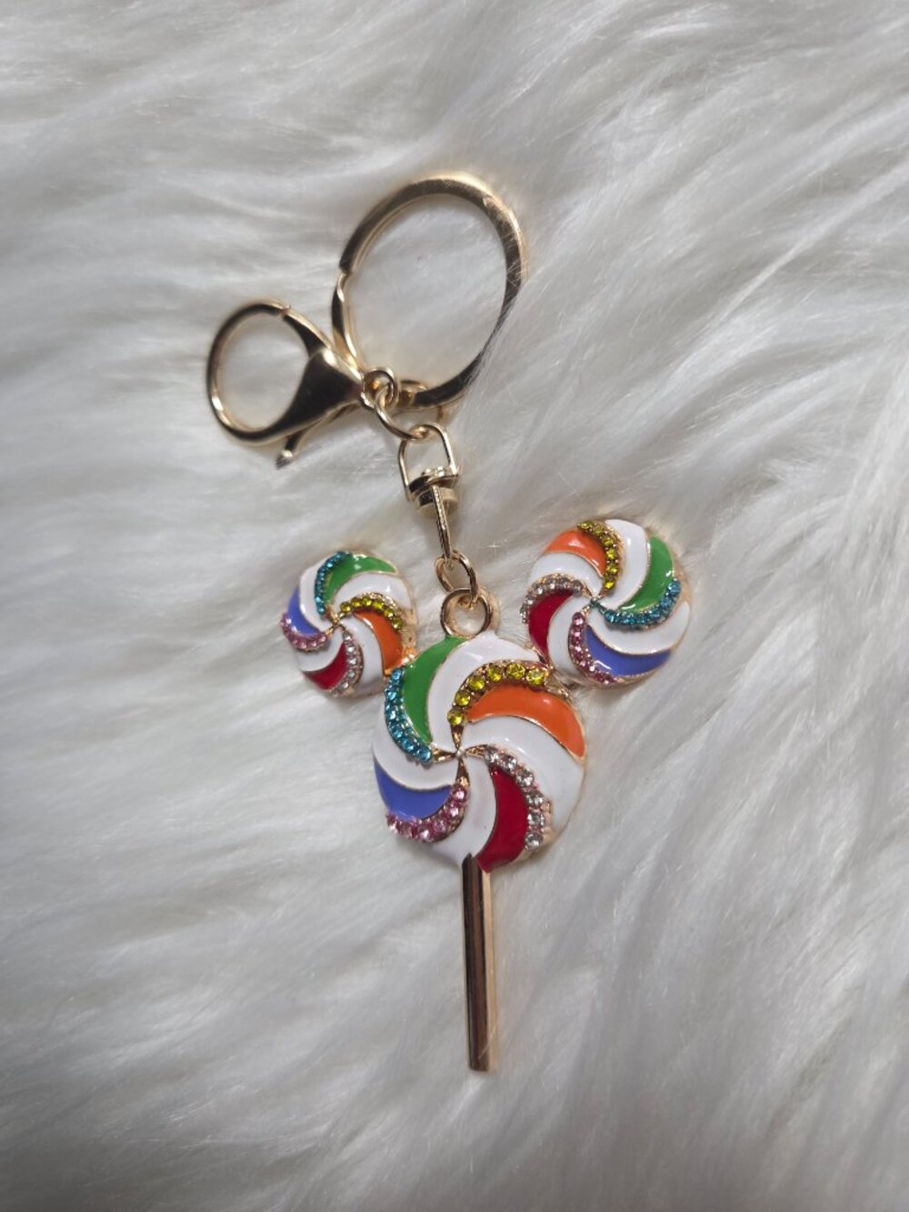 Mickey Mouse Lollipop Design Keychain - Picture 4 of 6